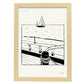 Sailboat-Artwork-Nacnic-A3-Marco Madera clara-Nacnic Estudio SL