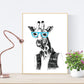 Satz von zwei ILLUSTRATED TIERE. Satz von zwei Poster zum Rahmen mit Illustrationen von Tieren. Geschenk für die Freunde der Tiere. Inneneinrichtung Papier 250 Gramm hohe Qualität. Nacnic-Artwork-Nacnic-Nacnic Estudio SL