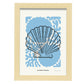 Scallop Shell-Artwork-Nacnic-A4-Marco Madera clara-Nacnic Estudio SL