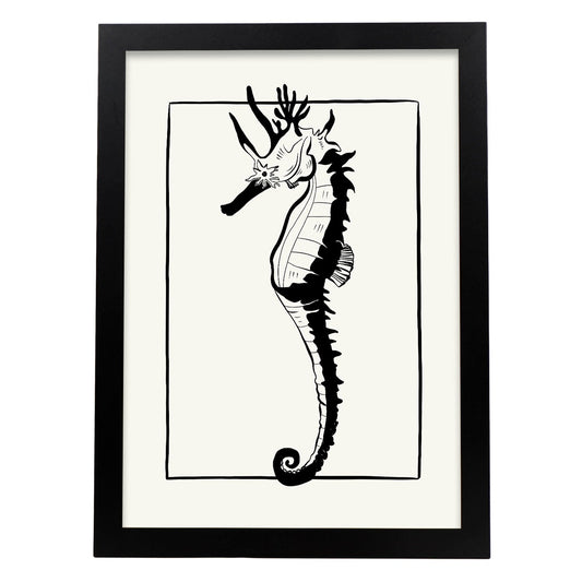 Sea Horse-Artwork-Nacnic-A3-Sin marco-Nacnic Estudio SL