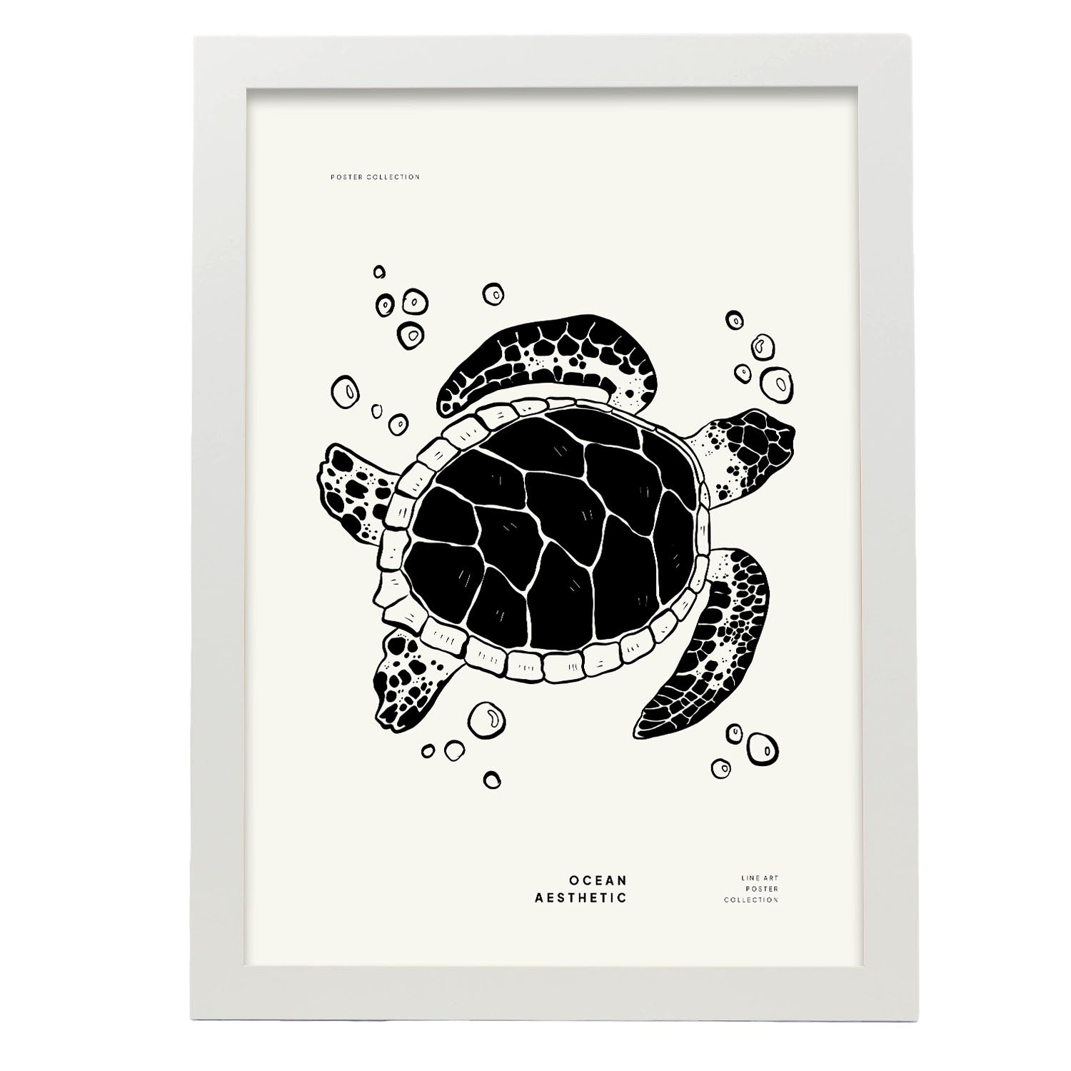 Sea turtle-Artwork-Nacnic-A3-Marco Blanco-Nacnic Estudio SL