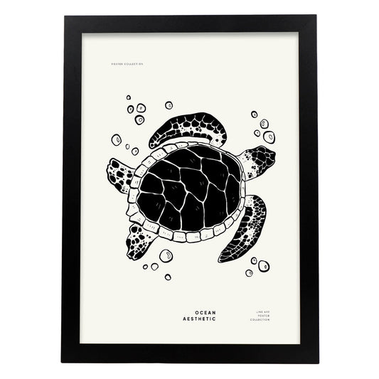Sea turtle-Artwork-Nacnic-A3-Sin marco-Nacnic Estudio SL