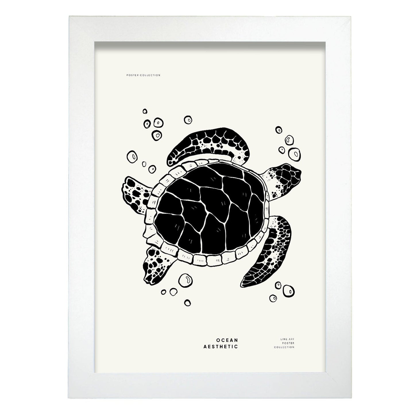 Sea turtle-Artwork-Nacnic-A4-Marco Blanco-Nacnic Estudio SL