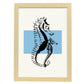 Seahorses-Artwork-Nacnic-A3-Marco Madera clara-Nacnic Estudio SL