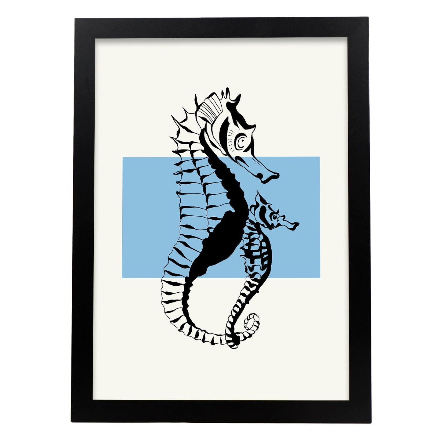 Seahorses-Artwork-Nacnic-A3-Sin marco-Nacnic Estudio SL