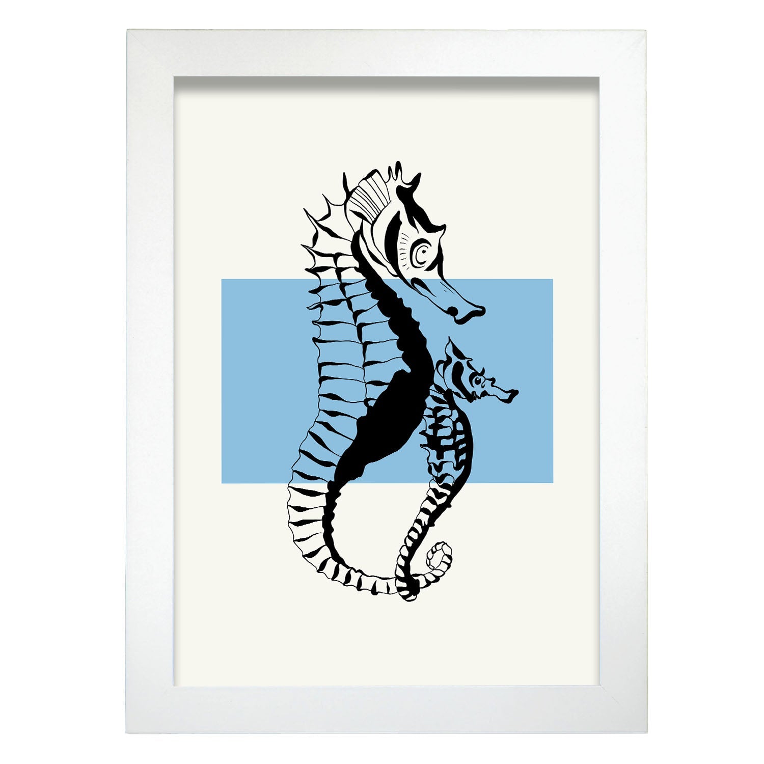 Seahorses-Artwork-Nacnic-A4-Marco Blanco-Nacnic Estudio SL