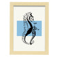 Seahorses-Artwork-Nacnic-A4-Marco Madera clara-Nacnic Estudio SL