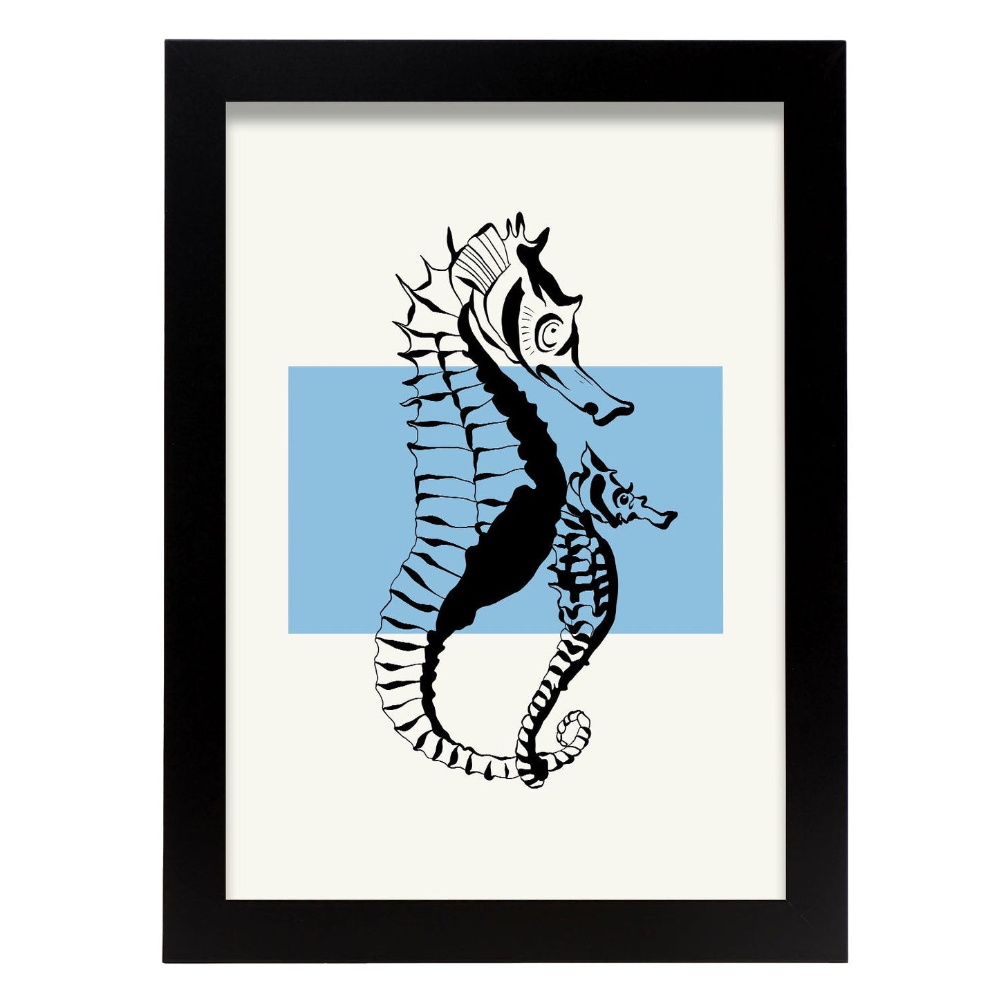 Seahorses-Artwork-Nacnic-A4-Sin marco-Nacnic Estudio SL