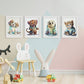 Sello de tigre de cachorro de gatito nacnico. Estampados de arte de pared estético para el diseño de dormitorio o sala de estar-Artwork-Nacnic-Nacnic Estudio SL