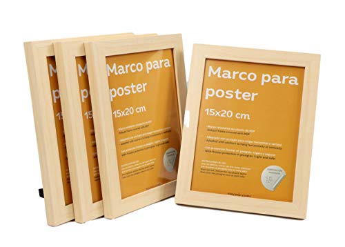 Pack 3 Marcos - Madera Mdf Negro y Vidrio Acrílico - 50x70 Cm Extra Gr –  Nacnic Estudio SL