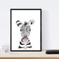 Set 6 posters animales bebes con chicle. Cebra Cerdo Girafa Ciervo Vaca Caballo.-Artwork-Nacnic-Nacnic Estudio SL