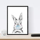 Set 6 posters animales bebes con chicle. Girafa Vaca Zorro Oso Llama Cerdo.-Artwork-Nacnic-Nacnic Estudio SL