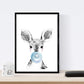 Set 6 posters animales bebes con chicle. Zebra Rino Ciervo Vaca Caballo Llama.-Artwork-Nacnic-Nacnic Estudio SL
