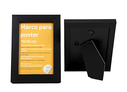 Walther Marco multifotos Home con paspartú 3x 15x20 cm - negro - Cristal  estándar