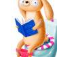 Set de 2 láminas de educacional conejos en ducha y haciendo pipi ,en .-Artwork-Nacnic-Nacnic Estudio SL