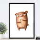 Set de 2 láminas de osos me quiere, no me quiere ,en .-Artwork-Nacnic-Nacnic Estudio SL