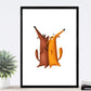 Set de 2 láminas de perros enfado abrazo ,en .-Artwork-Nacnic-Nacnic Estudio SL