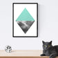 Set de 2 láminas para enmarcar REFLEJO . Posters estilo nórdico con imágenes reflejadas. Láminas con imágenes geometricas en estilo escandinavo-Artwork-Nacnic-Nacnic Estudio SL