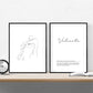 Set de 2 posters lineas femeninas y palabras estilo nordico blanco y negro en Cuerpo valiente-Artwork-Nacnic-Nacnic Estudio SL