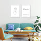 Set de 2 posters lineas femeninas y palabras estilo nordico blanco y negro en Mujer respeto-Artwork-Nacnic-Nacnic Estudio SL