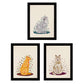Set de 3 láminas gatos beige, marron y gris en , colorido divertido Poster papel 250 gr.-Artwork-Nacnic-Nacnic Estudio SL