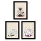 Set de 3 láminas gatos blanco y negro, gris y blanco en , colorido divertido Poster papel 250 gr.-Artwork-Nacnic-Nacnic Estudio SL