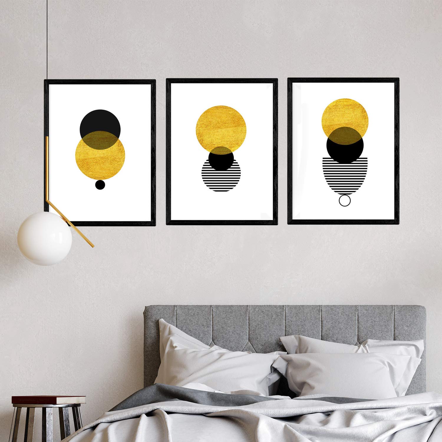 Set de 3 láminas para enmarcar Eclipse Solar Posters Estilo nórdico para la decoración del hogar.-Artwork-Nacnic-Nacnic Estudio SL