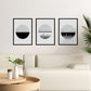 Set de 3 láminas para enmarcar, Luna, Espacio Y MONTAÑAS. Blanco Y Negro. A4-Artwork-Nacnic-Nacnic Estudio SL