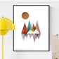 Set de 3 láminas para enmarcar Montañas Geométricas. Posters con imágenes geometricas-Artwork-Nacnic-Nacnic Estudio SL