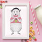 Set de 3 posters para niños y habitacion infantil estilo nordico Animales divertidos-Artwork-Nacnic-Nacnic Estudio SL