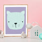 Set de 3 posters para niños y habitacion infantil estilo nordico Animales fondo color-Artwork-Nacnic-Nacnic Estudio SL