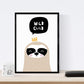 Set de 4 láminas "Ballena, pingüino, foca y oso polar". Posters de animales.-Artwork-Nacnic-Nacnic Estudio SL