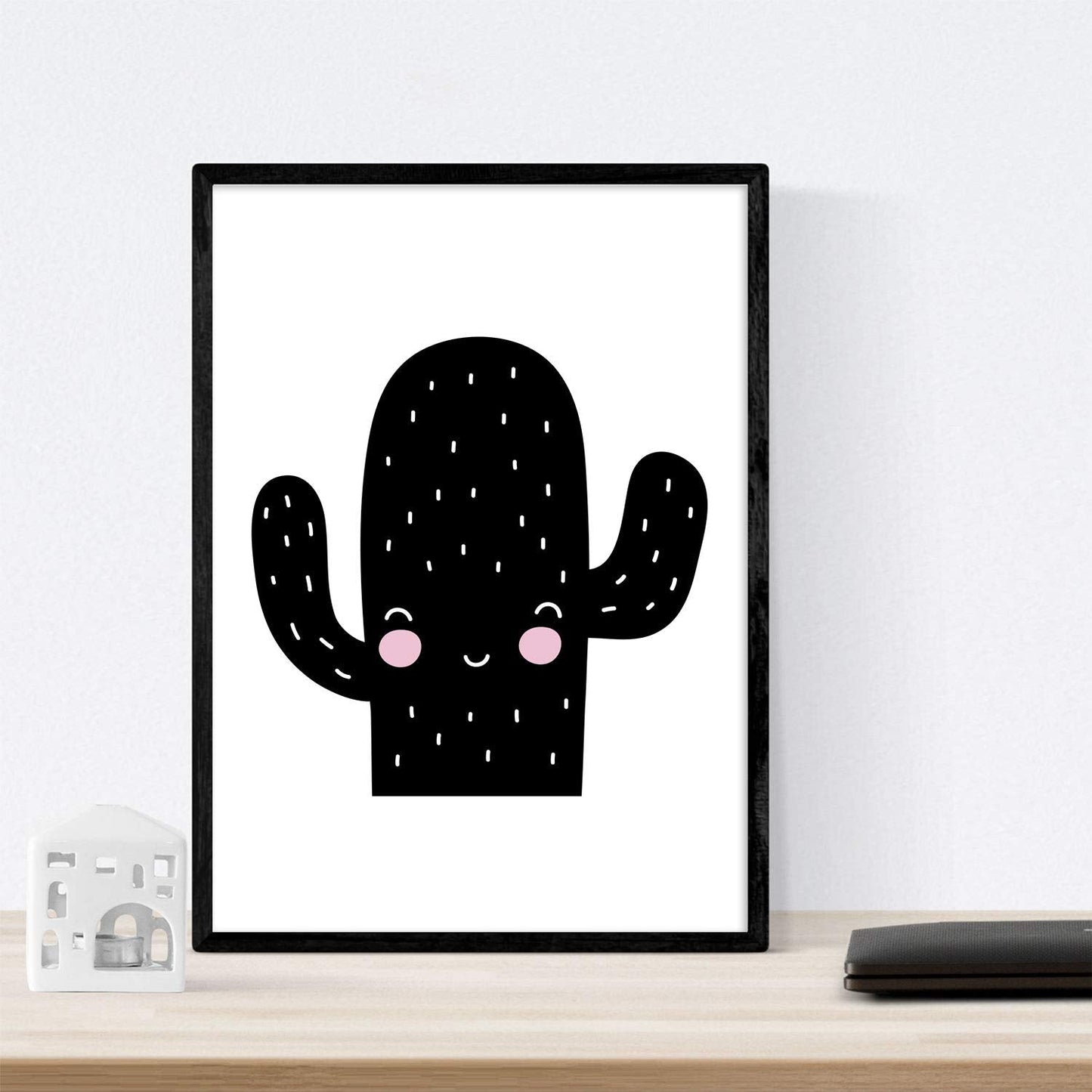 Set de 4 láminas "Cactus y corazon". Posters de animales.-Artwork-Nacnic-Nacnic Estudio SL