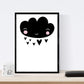 Set de 4 láminas "Ciudad,pueblo, desierto cactus y nube corazones". Posters de animales.-Artwork-Nacnic-Nacnic Estudio SL