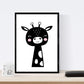Set de 4 láminas "Conejo, girafa, leon y raton". Posters de animales.-Artwork-Nacnic-Nacnic Estudio SL