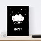 Set de 4 láminas "Conejo y girafa con cactus y nube con corazones". Posters de animales.-Artwork-Nacnic-Nacnic Estudio SL