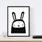 Set de 4 láminas "Conejo y pingüino". Posters de animales.-Artwork-Nacnic-Nacnic Estudio SL