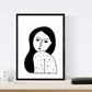 Set de 4 láminas Cuatro Mujeres Collage. Posters con Dibujos de Mujeres.-Artwork-Nacnic-Nacnic Estudio SL