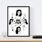 Set de 4 láminas Cuatro Mujeres Collage. Posters con Dibujos de Mujeres.-Artwork-Nacnic-Nacnic Estudio SL