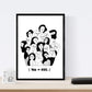 Set de 4 láminas Cuatro Mujeres Collage. Posters con Dibujos de Mujeres.-Artwork-Nacnic-Nacnic Estudio SL