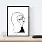 Set de 4 láminas Cuatro Mujeres de Blanco. Posters con Dibujos de Mujeres.-Artwork-Nacnic-Nacnic Estudio SL