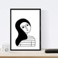 Set de 4 láminas Cuatro Mujeres morenas. Posters con Dibujos de Mujeres.-Artwork-Nacnic-Nacnic Estudio SL