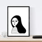 Set de 4 láminas Cuatro Mujeres morenas. Posters con Dibujos de Mujeres.-Artwork-Nacnic-Nacnic Estudio SL