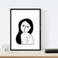 Set de 4 láminas Cuatro Mujeres. Posters con Dibujos de Mujeres.-Artwork-Nacnic-Nacnic Estudio SL