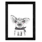 Set de 4 láminas de Animales Infantiles Con Chicle Rosa Y Gafas, en .-Artwork-Nacnic-Nacnic Estudio SL