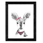 Set de 4 láminas de Animales Infantiles Con Flores Y Gafas, en , Poster papel 250 gr.-Artwork-Nacnic-Nacnic Estudio SL