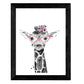 Set de 4 láminas de Animales Infantiles Con Gafas Y Plumas, en-Artwork-Nacnic-Nacnic Estudio SL