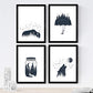 Set de 4 láminas de Bosque Salvaje, en-Artwork-Nacnic-Nacnic Estudio SL