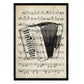 Set de 4 láminas de Enciclopedia Vintage con Instrumentos y Partituras. Piano, Violin, chelo, acordeon. Música clásica. .-Artwork-Nacnic-Nacnic Estudio SL