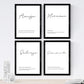 Set de 4 láminas de Palabras De Hermana, en , Poster papel 250 gr.-Artwork-Nacnic-Nacnic Estudio SL